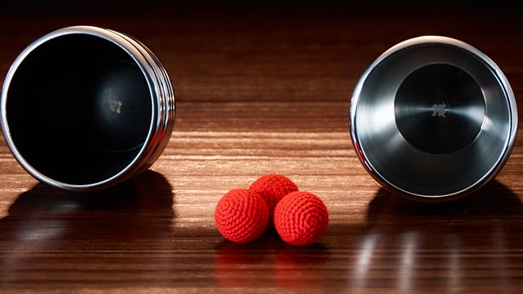 Cups and Balls Set, Stainless-Steel With Black Matt Inner by Bluether Magic and Raphael - Image 6