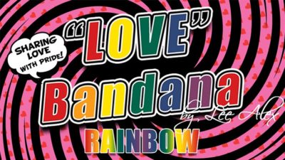 Love Bandana - Rainbow by Lee Alex