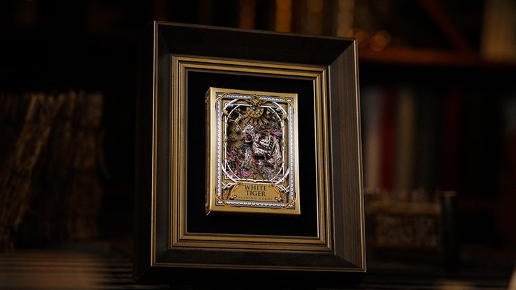 White Tiger Luxury Frame by Ark Playing Cards
