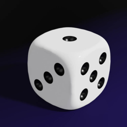 Magnetic Die, White by Iarvel Magic