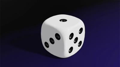 Magnetic Die, White by Iarvel Magic