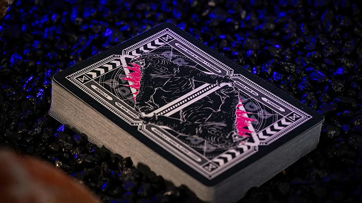Godzilla x Kong: The New Empire Playing Cards - Godzilla, Black Standard Edition - Image 2