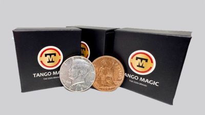 Real Low Silver Scotch and Soda, Half Dollar and English Penny by Tango Magic (D0199)