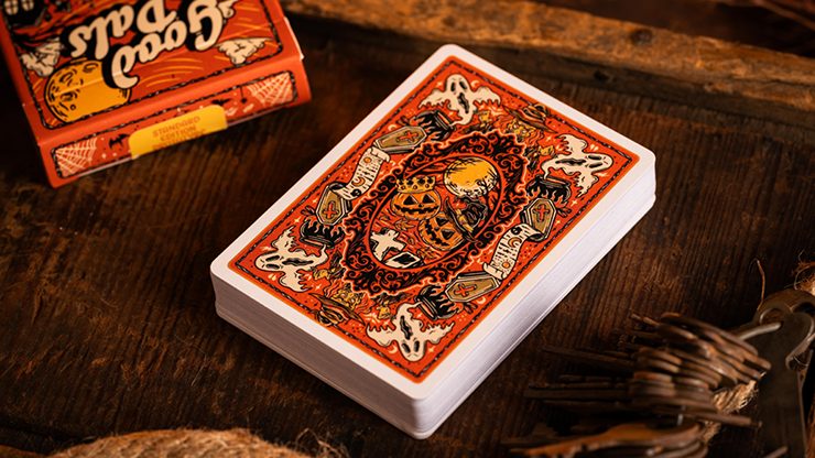 Good Pals Halloween Tales V2, Orange Playing Cards - Image 2