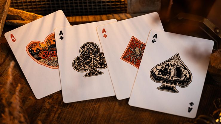 Good Pals Halloween Tales V2, Orange Playing Cards - Image 3