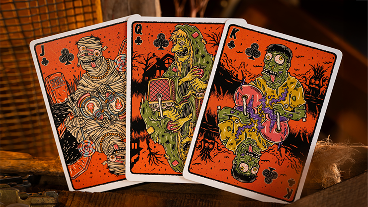 Good Pals Halloween Tales V2, Orange Playing Cards - Image 4