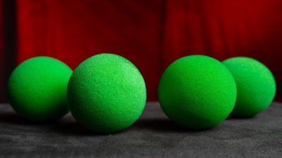 Magic Sponge Balls 4PK GREEN 3 inch by Murphy's Magic - Image 3