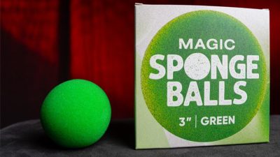 Magic Sponge Balls 4PK GREEN 3 inch by Murphy's Magic