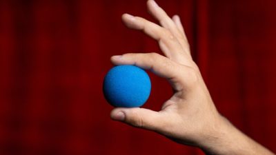 Magic Sponge Balls 4PK BLUE 2 inch by Murphy's Magic - Image 2