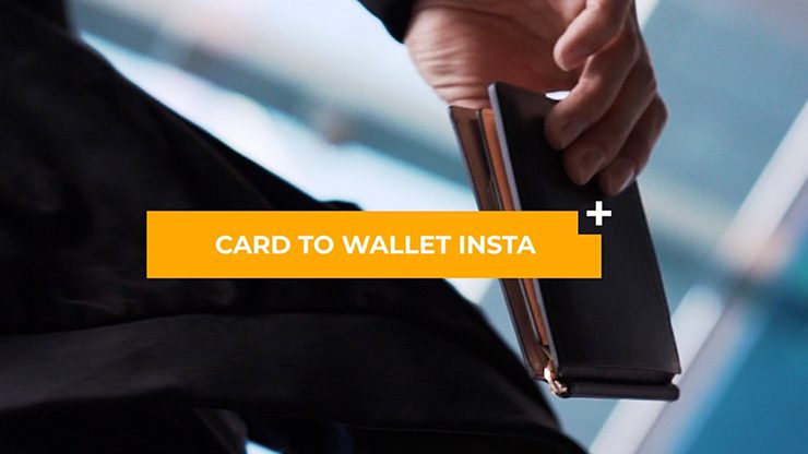 Modern Card to Wallet Insta, Black by Quiver