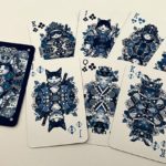 Neko Samurai, Mini Blue Playing Cards - Image 3