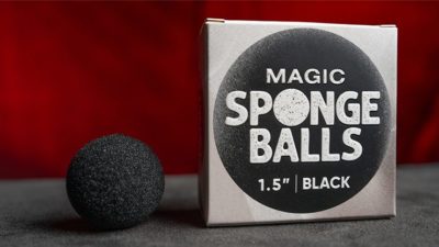 Magic Sponge Balls 50PK BLACK 1.5 inch by Murphy's Magic