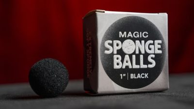 Magic Sponge Balls 50PK BLACK 1 inch by Murphy's Magic