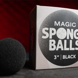 Magic Sponge Balls 50PK BLACK 3 inch by Murphy's Magic