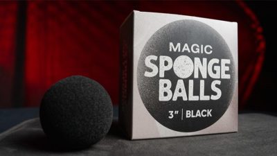 Magic Sponge Balls 50PK BLACK 3 inch by Murphy's Magic
