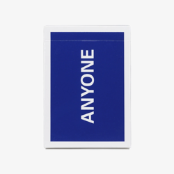 Cap Logo, Navy ANYONE Playing Cards