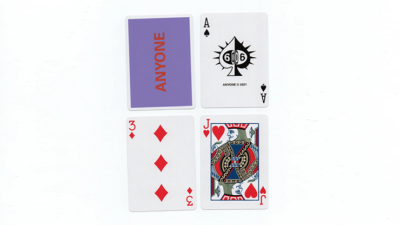 Purple/Red Cap Logo ANYONE Playing Cards - Image 2