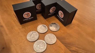 Expanded Shell Half Dollar, plus 4 Regular Coins by Tango Magic