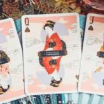 The Great Wave off Kanagawa V3, Autumn Maple / Peachy Pink Playing Cards - Image 4