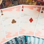 The Great Wave off Kanagawa V3, Autumn Maple / Peachy Pink Playing Cards - Image 3