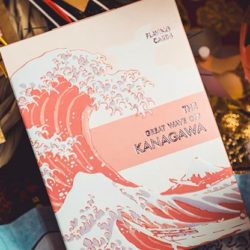 The Great Wave off Kanagawa V3, Autumn Maple / Peachy Pink Playing Cards