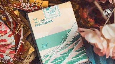The Great Wave off Kanagawa V3, Fresh Spring / Peppermint Green Playing Cards
