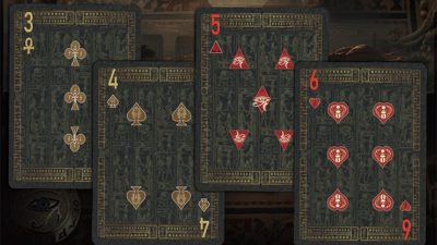 Egypt Mythology Black Edition, Pharaoh, Dark Gray Playing Cards - Image 5