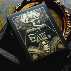 Egypt Mythology Black Edition, Pharaoh, Dark Gray Playing Cards