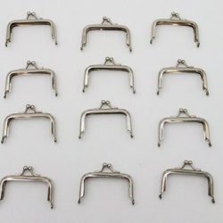 Purse Frames, Silver, 12 in one pack Goshman