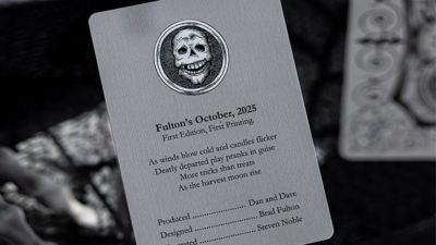 FULTONS OCTOBER TOMBSTONE GREY PLAYING CARDS - Image 5