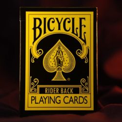 Bicycle Reverse, Yellow Playing Cards