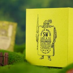 Childhood Playing Cards, Half Brick Standard + Gilded by TCC & Lunzi