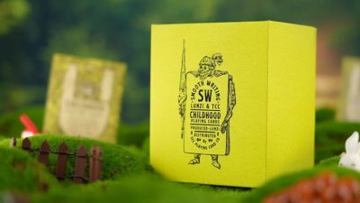 Childhood Playing Cards, Half Brick Standard + Gilded by TCC & Lunzi