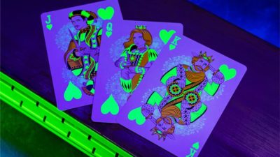 Bicycle Neon Rider Back Green-Glo Deck Playing Cards - Image 3