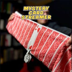 Mystery Card Streamer, Red 4 of Hearts by PlayTime Magic DEFMA