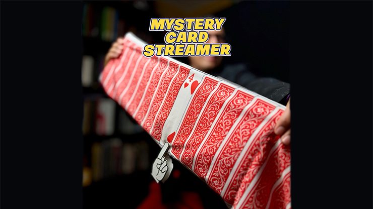 Mystery Card Streamer, Red 4 of Hearts by PlayTime Magic DEFMA