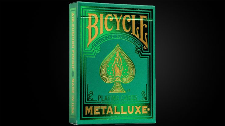 Bicycle Metalluxe Green Playing Cards by US Card Magic Co.