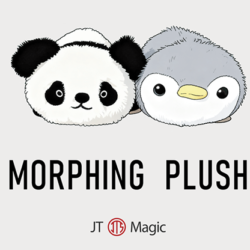 Morphing Plush, Panda to Penguin Grey by Jackie Zhao and JT Magic