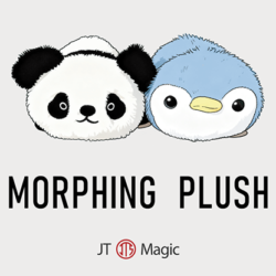 Morphing Plush, Panda to Penguin Blue by Jackie Zhao and JT Magic